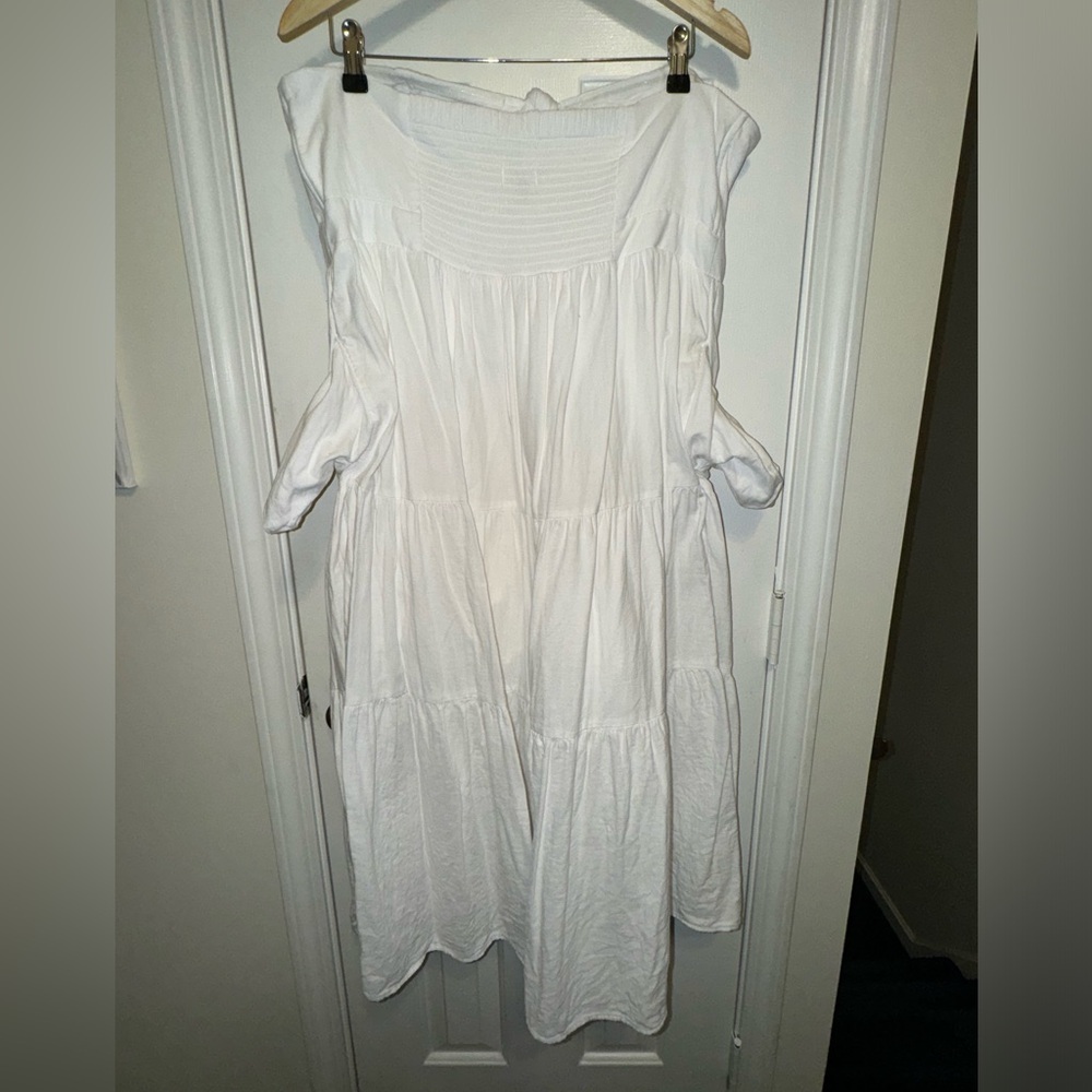Universal Thread White Strapless Dress Euc - image 5